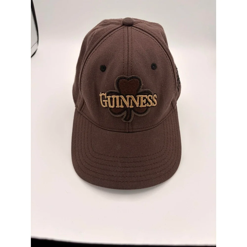 Guinness Baseball Cap Mens OSFM Brown Embroidered Shamrock Luck Of The Irish Hat